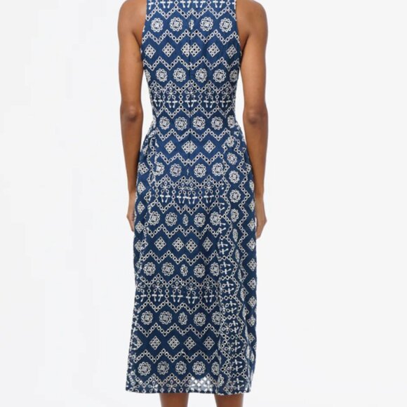 Soraia Cotton Eyelet embroidered Midi Dress - Picture 3 of 14